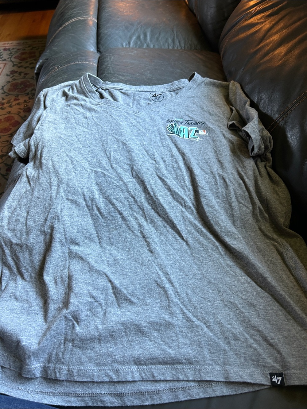 '47 Gray Heather Tee with Teal Accent Logo Spring Training 2020